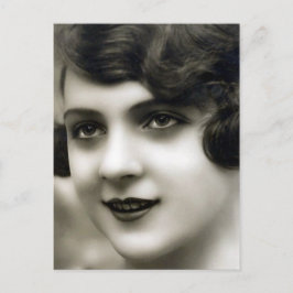 "Fransk flicka" Vintage fotografi Vykort