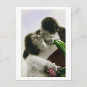 Fransk Flirt - Romantic Kärlek Vykort