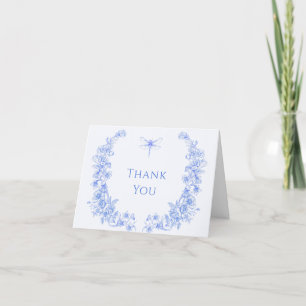 Fransk Flora något Blue Dragonfly Diaper Raffl Tack Kort