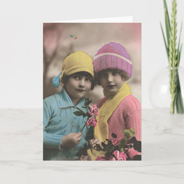 Fransk flört - BFF-bästa vänför evigt Kort (Framsida)