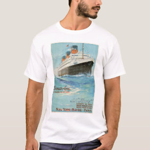 Fransk fodrar ssParisaffischen T Shirt