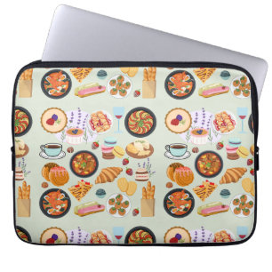 Fransk Food Laptop Fodral