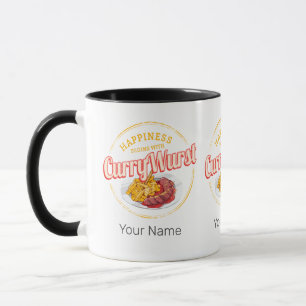 Fransk för Currywurst Retro Sause Vintage Fries Mugg