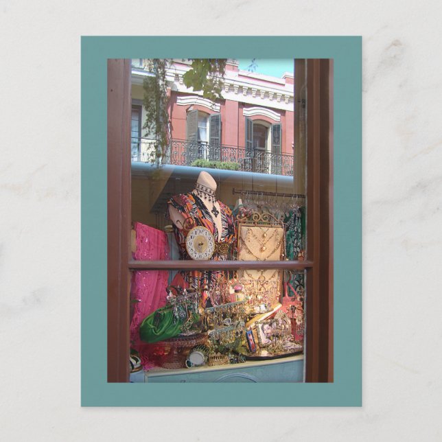 Fransk för kvartalsfönsterspegling vykort (Framsida)