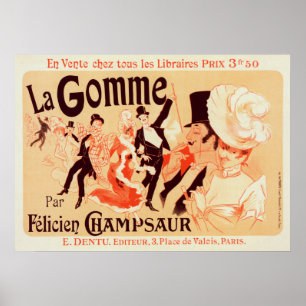 Fransk för reproduktion av Vintage poster