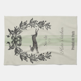 fransk för Vintage Kökshandduk