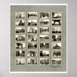 Fransk Fotokollage Poster