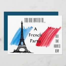 Fransk framställd i Frankrike party Inbjudningar