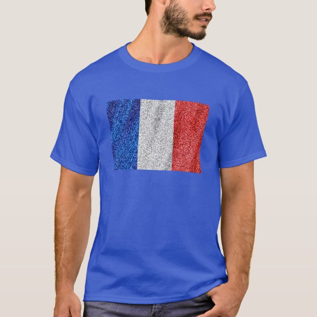 Fransk Frankrike flagga Original Quatar 2022 mode T Shirt (Framsida)