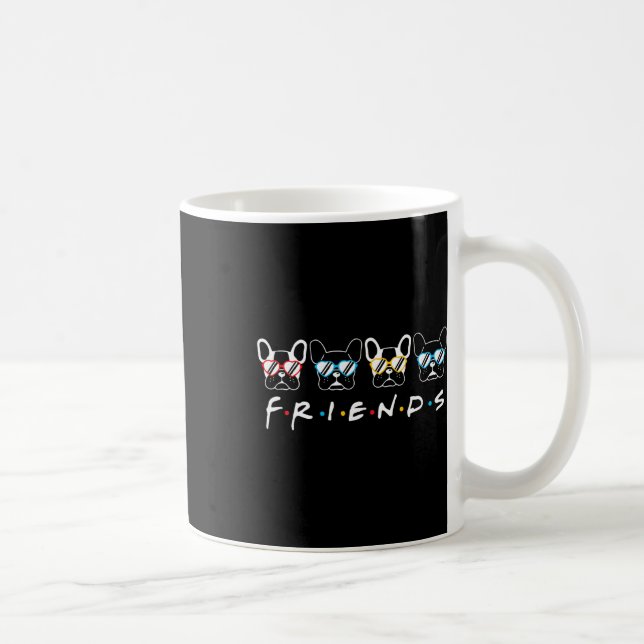 Fransk Friends Bulldog Älskare Gift Kaffemugg (Höger)