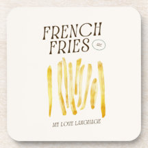 Fransk Fries är mitt Kärlek-språk Underlägg