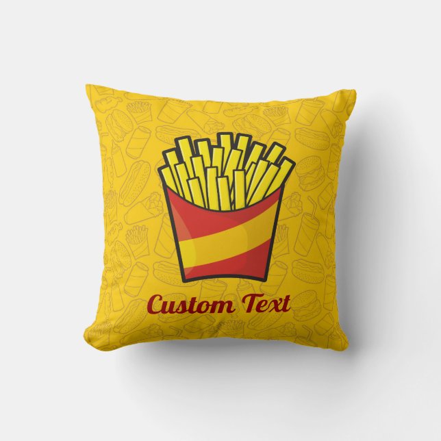 Fransk Fries Dekorativ kudde (Framsida)
