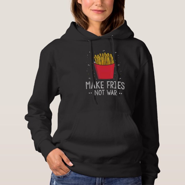 Fransk Fries Fast Food Fryer Potato Barbecue T Shirt (Framsida)