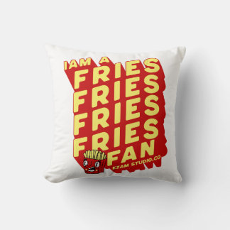 "Fransk Fries Fläkt - Roligt och speldesign" Kudde