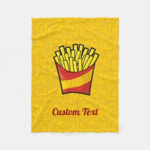 Fransk Fries Fleece Blanket