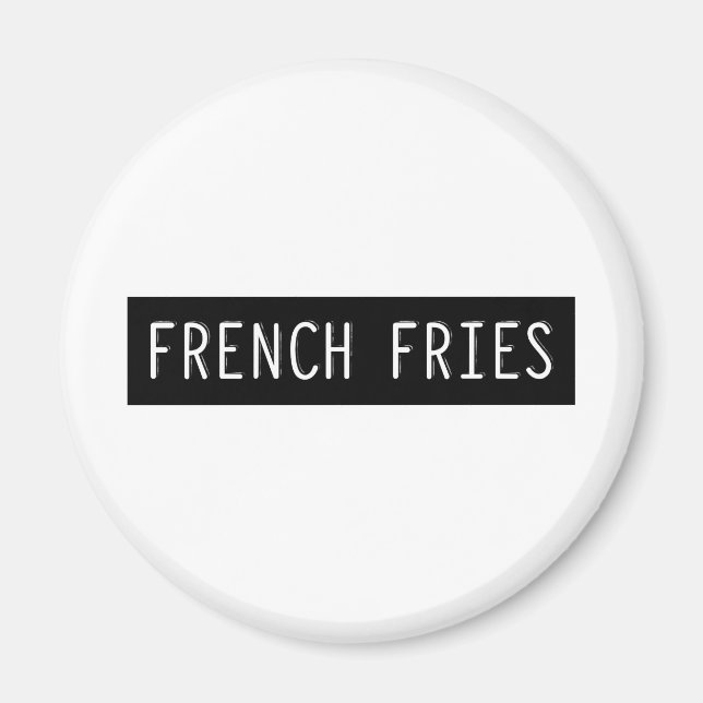Fransk Fries Gamla skrivmaskin Brev Magnet (Framsidan)