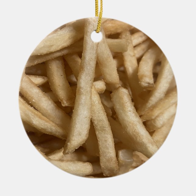 Fransk Fries Julgransprydnad Keramik (Framsidan)