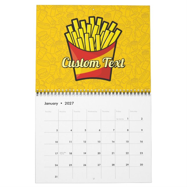 Fransk Fries Kalender (Jan 2027)