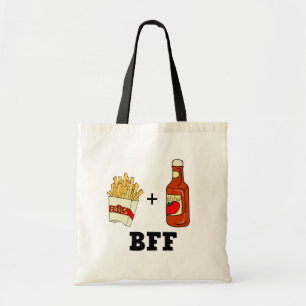 Fransk fries & Ketchup BFF Tygkasse