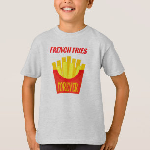 Fransk Fries Kids Hanes TAGLESS® T-Shirt