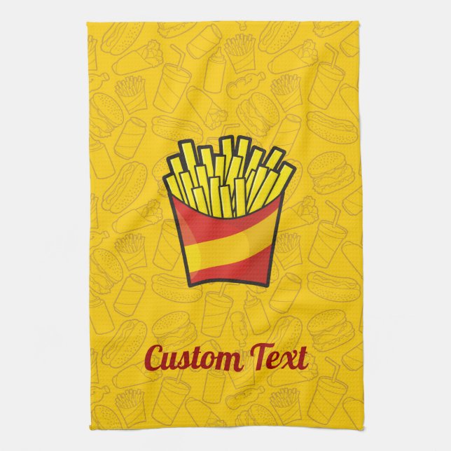 Fransk Fries Kitchen Towel Kökshandduk (Vertikal)