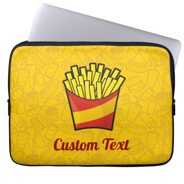 Fransk Fries Laptop sleeve (Framsidan)