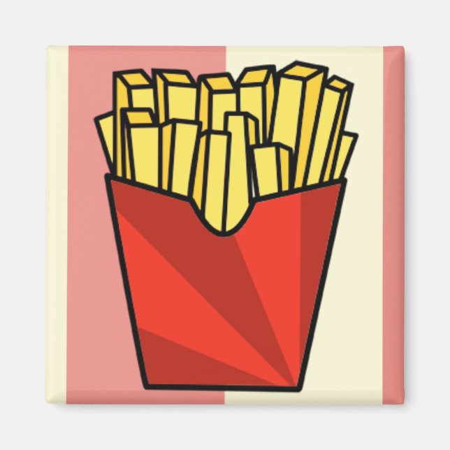 Fransk Fries Magnet (Framsidan)