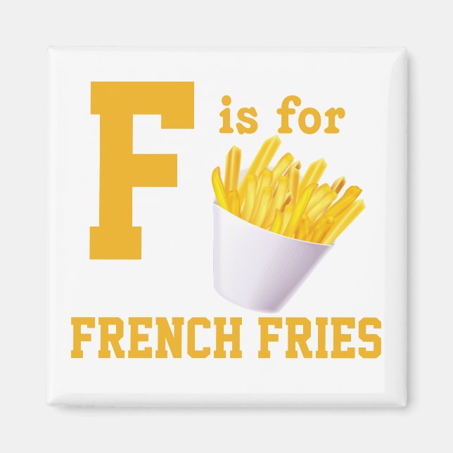 Fransk Fries Magnet (Framsidan)