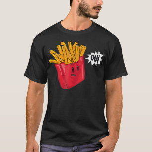 Fransk Fries Oui Coola Paris Fast Food Funny Belgi T Shirt