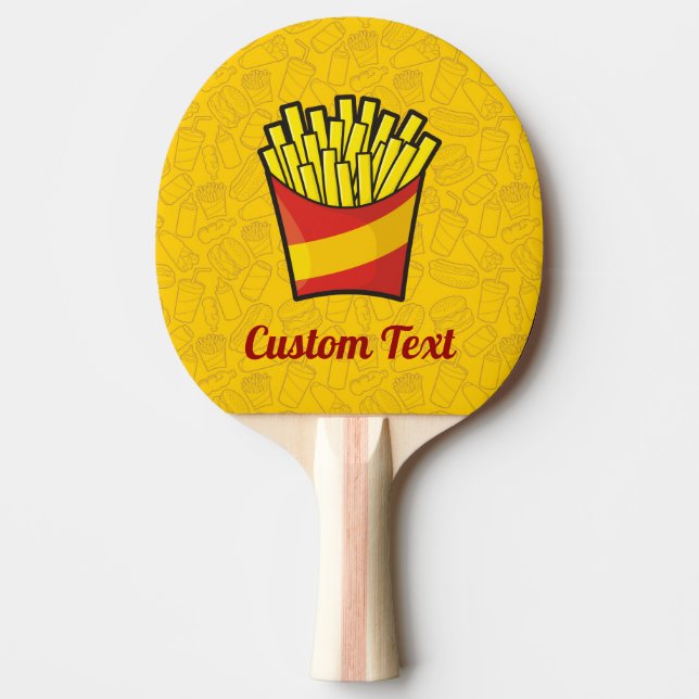 Fransk Fries Ping-Pong Paddle Pingisracket (Framsidan)