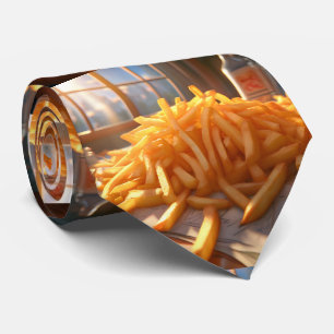 Fransk Fries Platter Neck Tie Slips