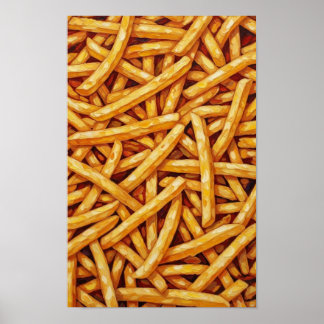 Fransk fries. poster