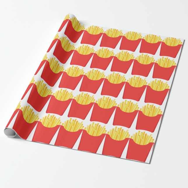 Fransk Fries Presentpapper (Utrullad)