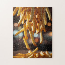 Fransk Fries Puzzle - Crispy Fast Food Jigawa Pussel