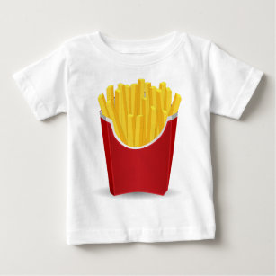 Fransk Fries Teckning T Shirt