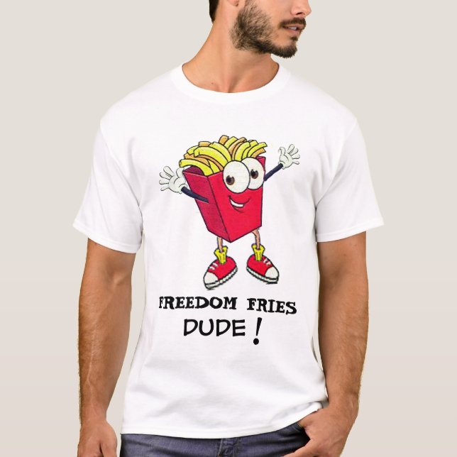 Fransk Fries, TGIF Shirt - Lustigt matteve! T Shirt (Framsida)