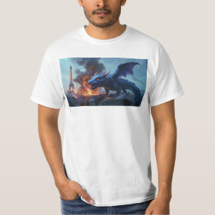 Fransk Fries, vem? Dragon Art T Shirt