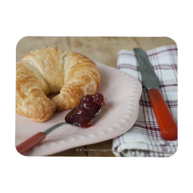 Fransk frukost med sax magnet (Horisontell)