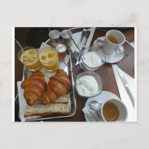 Fransk frukost vykort