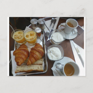 Fransk frukost vykort