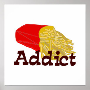 Fransk Fry Addict Poster