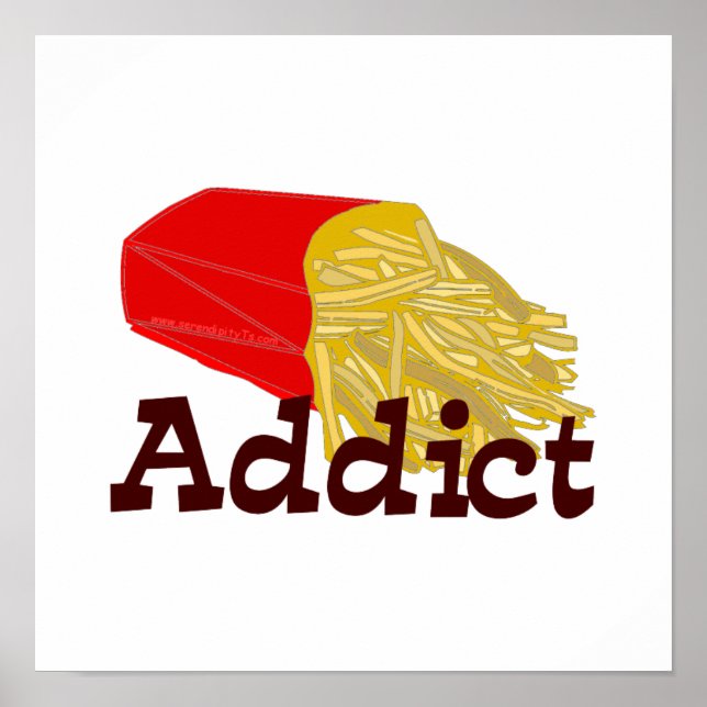 Fransk Fry Addict Poster (Framsidan)