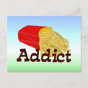 Fransk Fry Addict Vykort