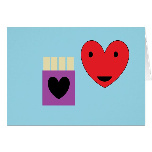 Fransk Fry Kärlek Hälsningskort (Framsidan Horizontal)