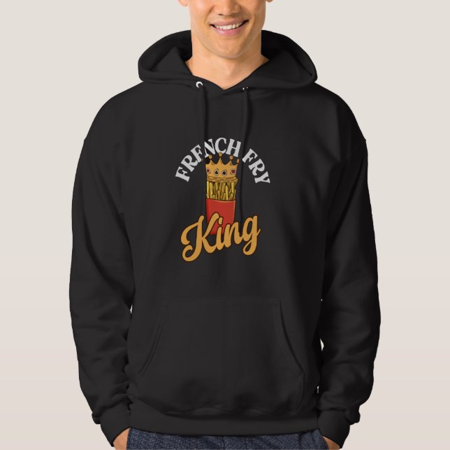 Fransk Fry Kung Pommes Frites Fransk Fries Hoodie (Framsida)