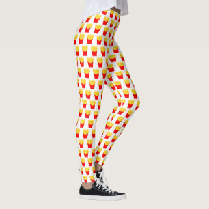 Fransk Fry Mönster Leggings