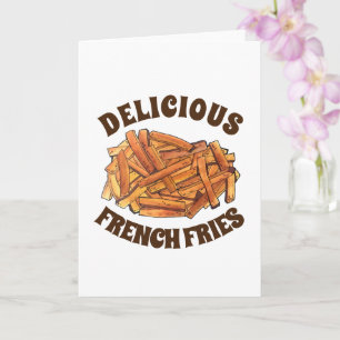 Fransk Fry Steak Fries Fried Potatis Sunk Food Kort