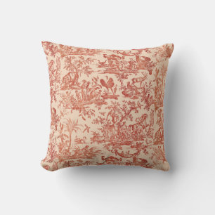 Fransk Fyra delar av mönster i världen Kudde