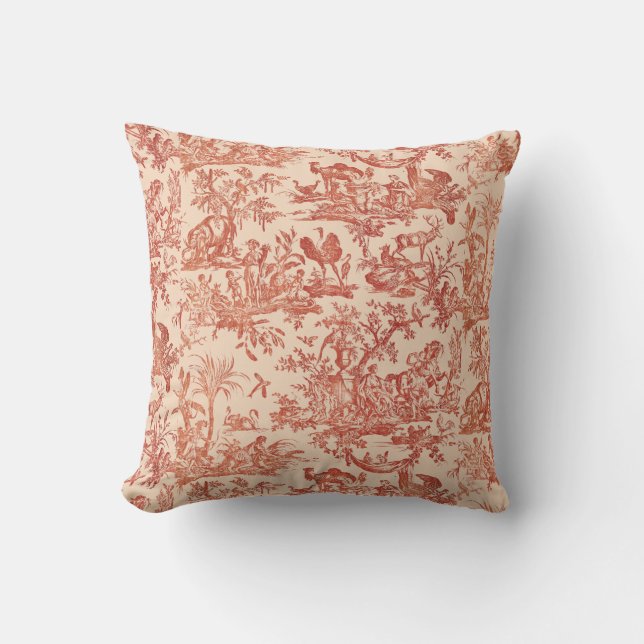 Fransk Fyra delar av mönster i världen Kudde (Framsida)