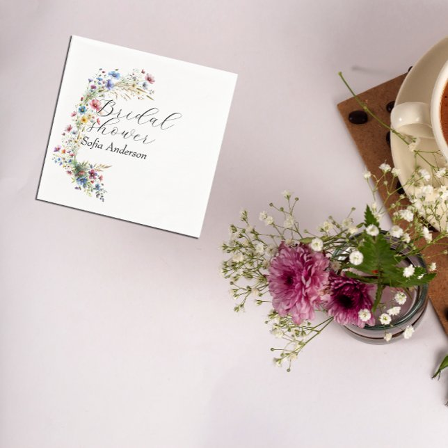 Fransk Garden Party blomma Pappersservett (Classic Napkins, adorned with a delightful French Garden Party flower design. )